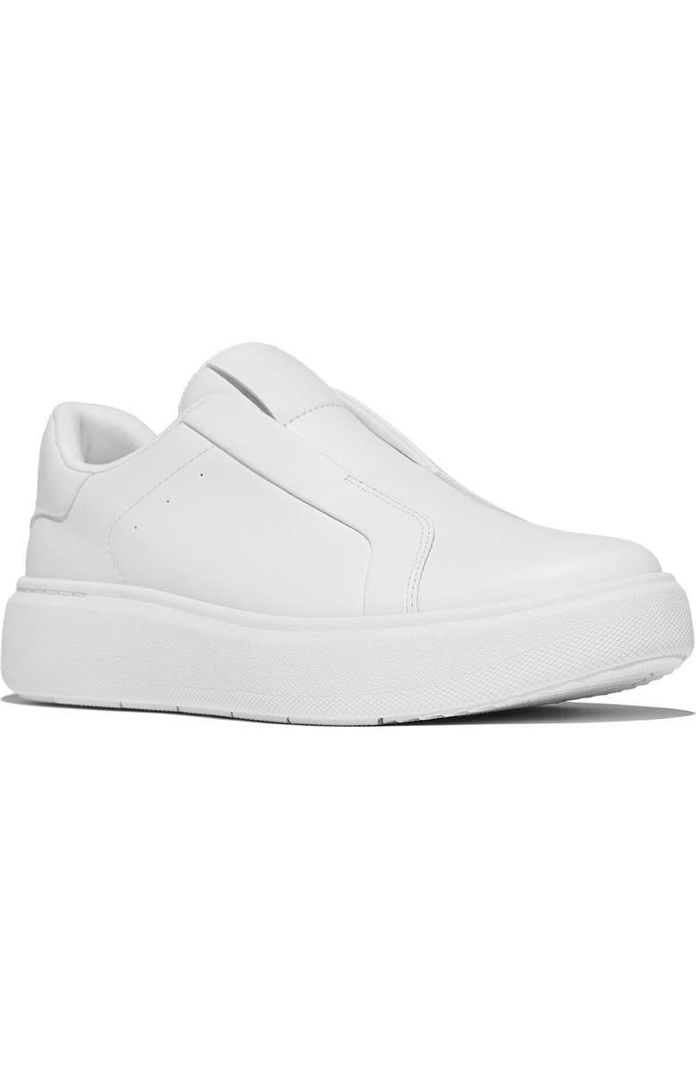 FitFlop RTG Leather Laceless Sneakers, Main, color, Urban White