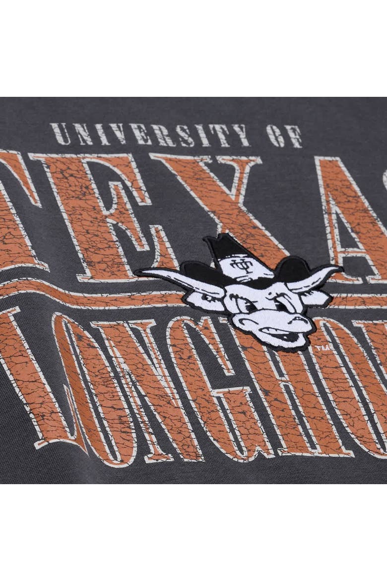 Men's Mitchell & Ness Charcoal Texas Longhorns Downtown Fleece Sweatshirt, Alternate, color, Charcoal