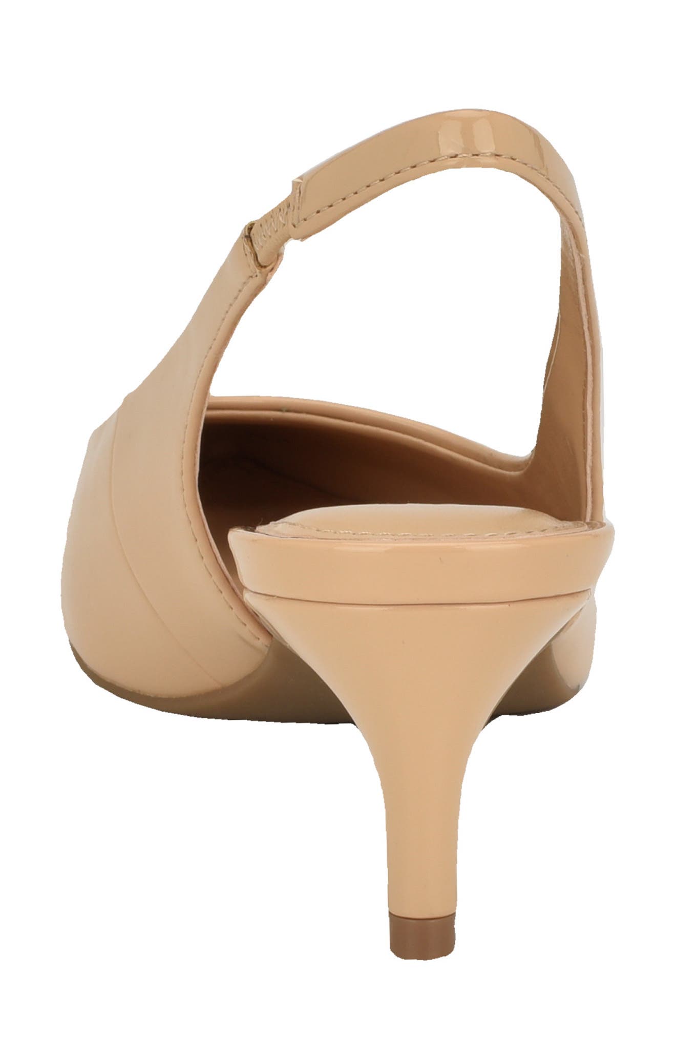 Calvin Klein Dainty Kitten Heel Pointed Toe Slingback Pump, Alternate, color, Light Natural