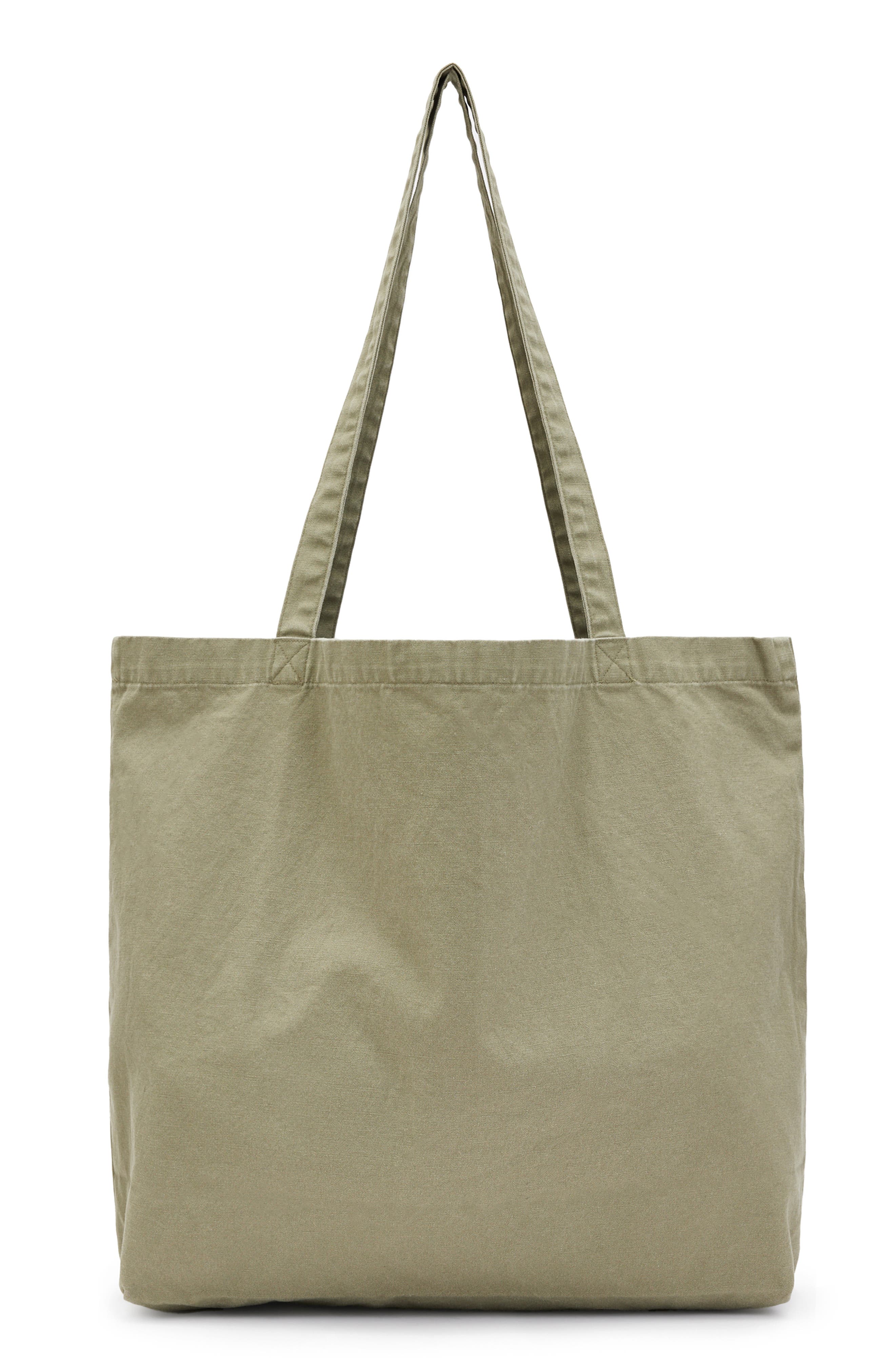 AllSaints Underground Tote, Alternate, color, Nori Green/ Black