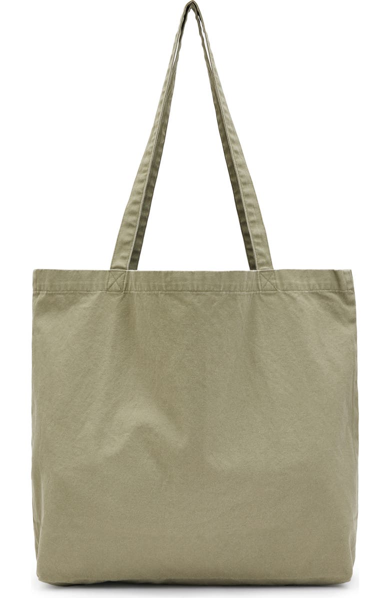 AllSaints Underground Tote, Alternate, color, Nori Green/ Black