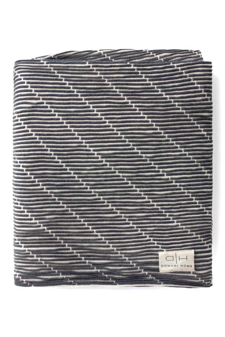 Linear Throw Blanket, Alternate, color, CHARCOAL