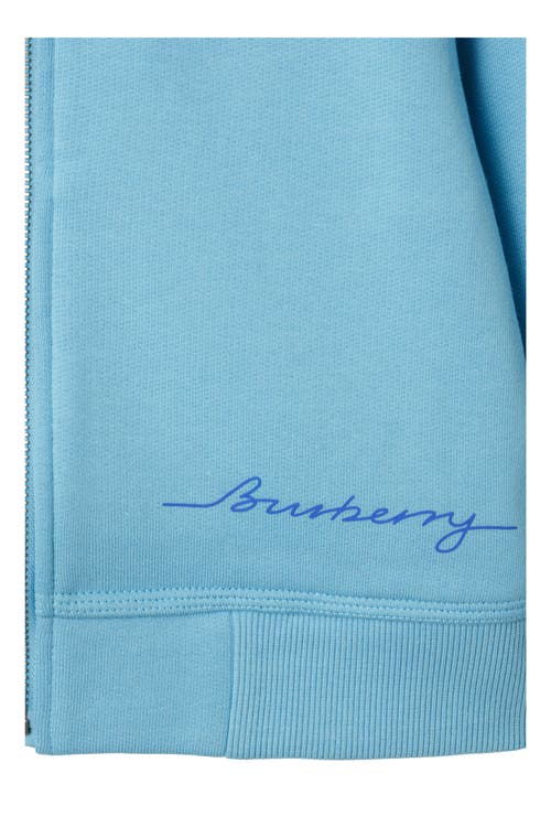 Burberry Childrens Cotton Zip Hoodie In Lizard