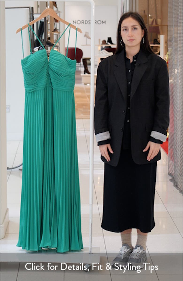 Pleated Chiffon Gown, sales video thumbnail