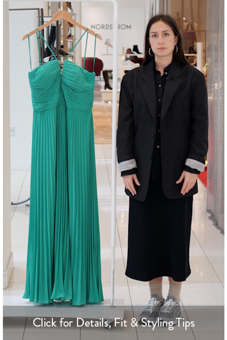 Pleated Chiffon Gown video