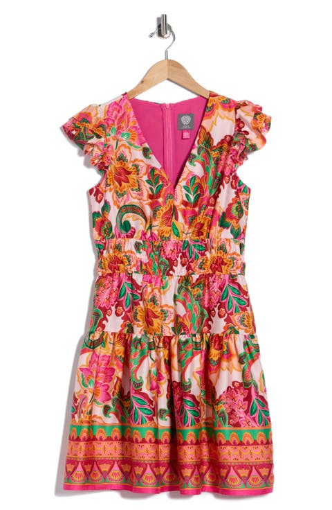 Cap Sleeve Fit & Flare Minidress