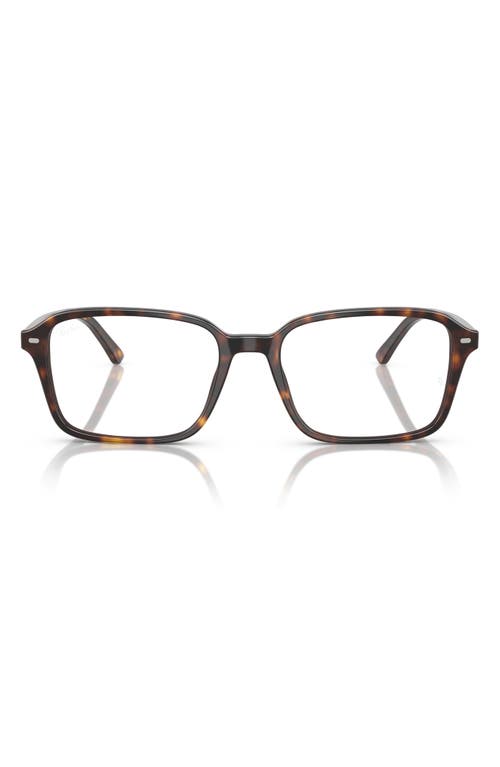 Ray Ban Ray-ban 54mm Square Optical Glasses In Havana