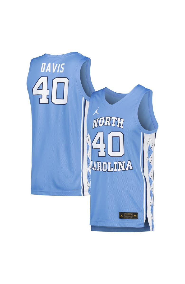 Jordan Brand Men's Jordan Brand Hubert Davis Carolina Blue North Carolina Tar Heels Replica Basketball Player Jersey, Alternate, color, Light Blue