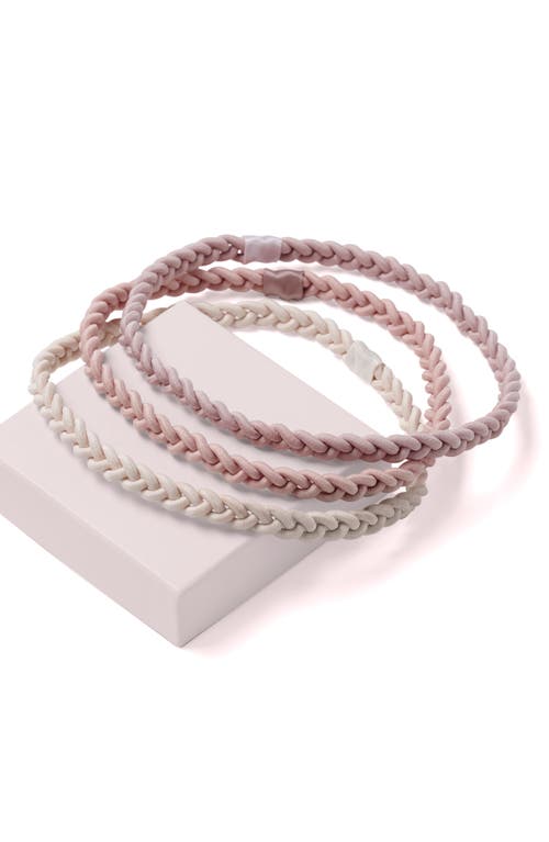 The Hair Edit Salutations 3-pack Headbands In Transparent