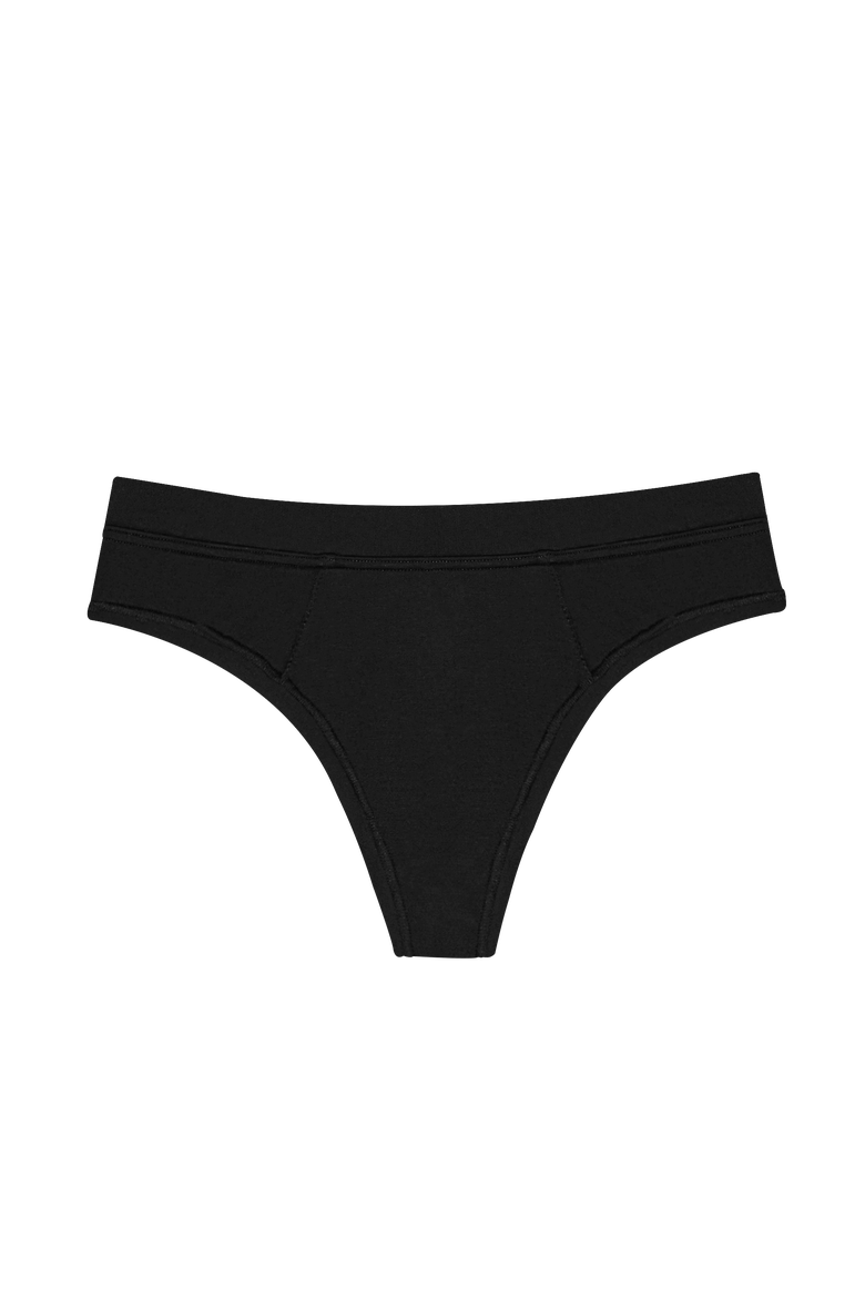 Low-Mid Rise Thong, Alternate, color, Black