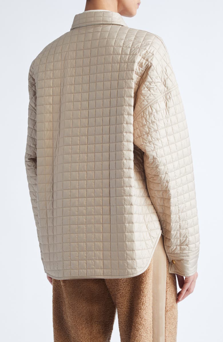 Moncler Reversible Padded Overshirt, Alternate, color, Toasted Almond