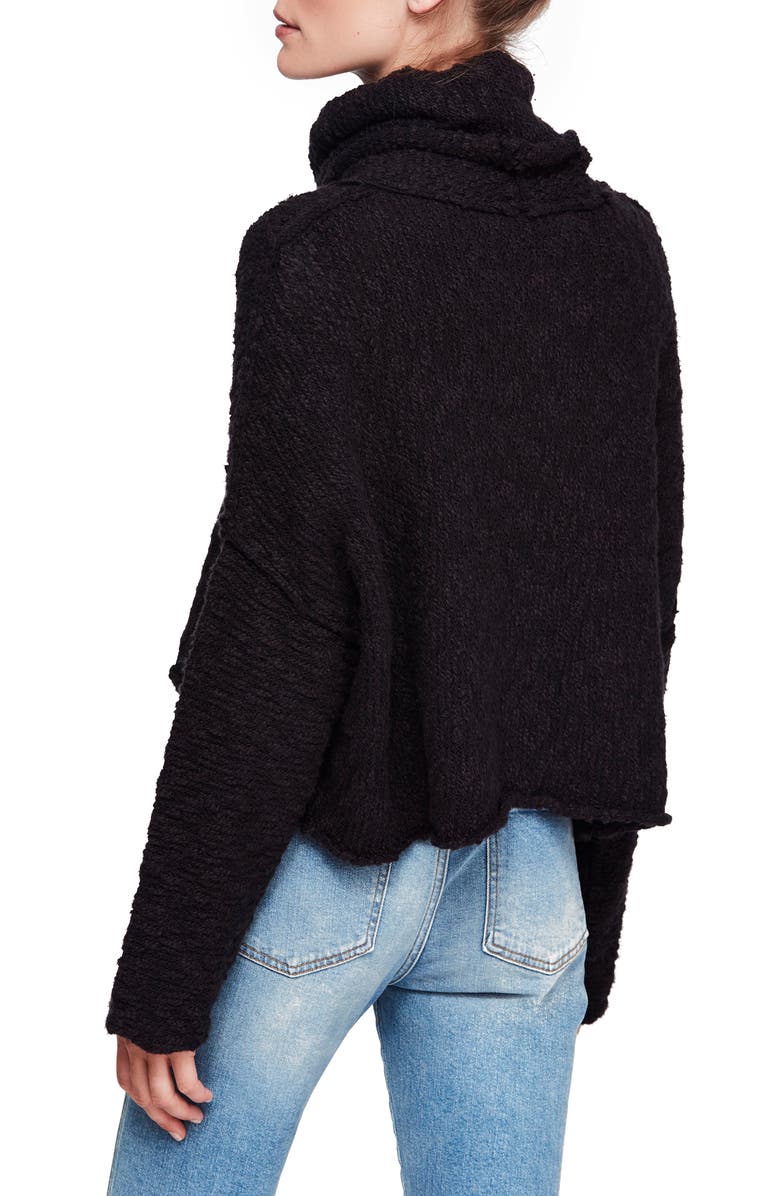 Free People Big Easy Cowl Neck Crop Sweater, Alternate, color, 