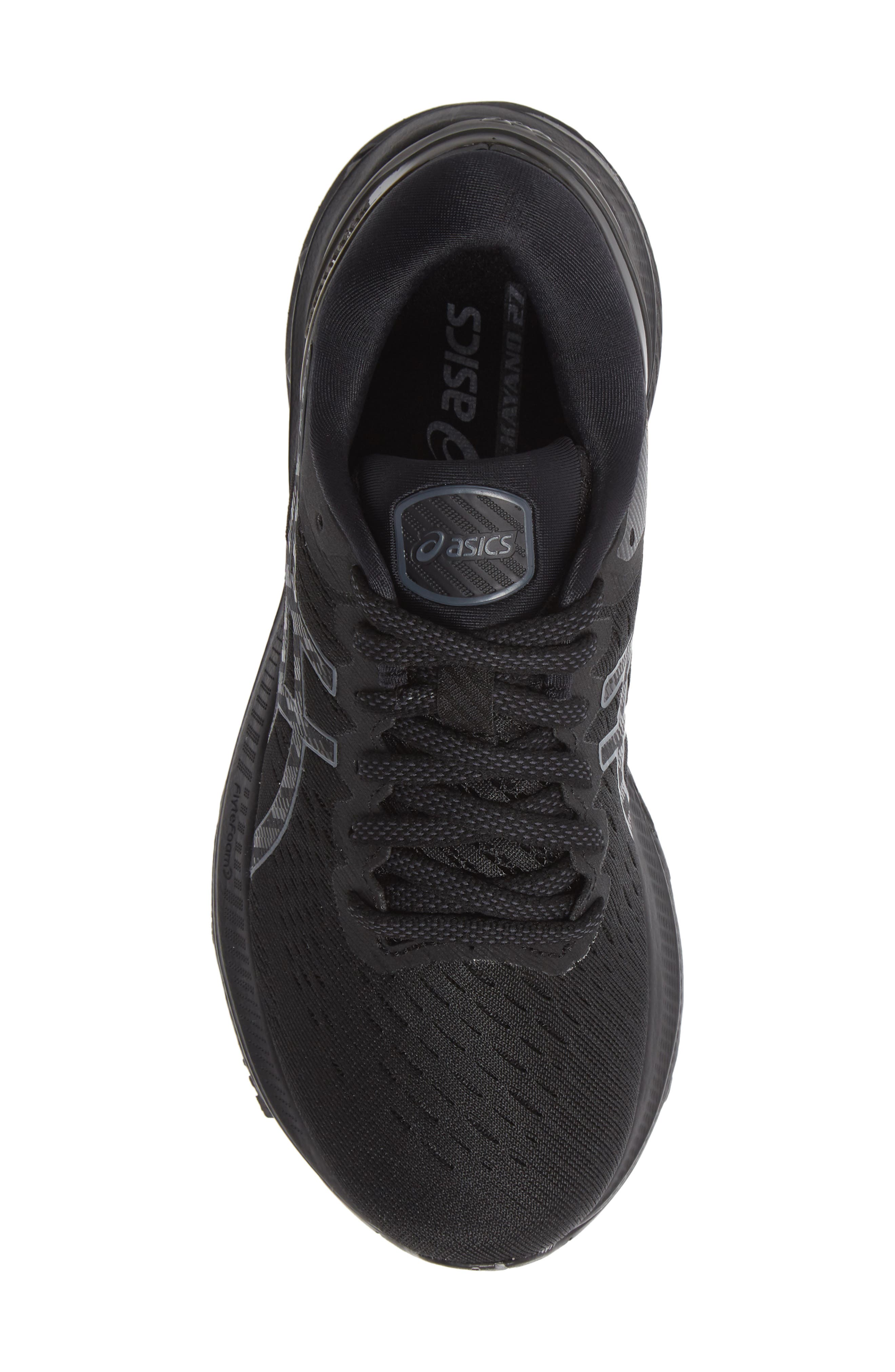 GEL-Kayano® 27 Running Shoe, Alternate, color, BLACK/BLACK