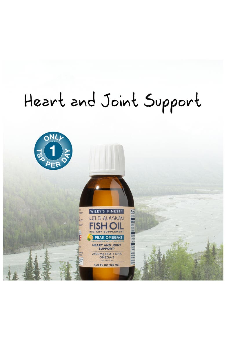 Wild Alaskan Fish Oil Peak Omega-3 Liquid Supplement - 2300Mg Epa And Dha Omega-3S - Lemon Flavor - 4.23 Oz, Alternate, color, None