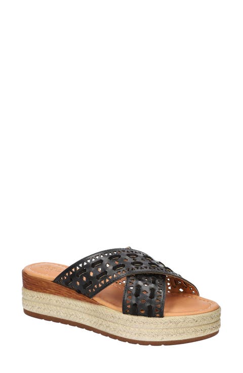 Exa-Italy Espadrille Platform Slide Sandal (Women)