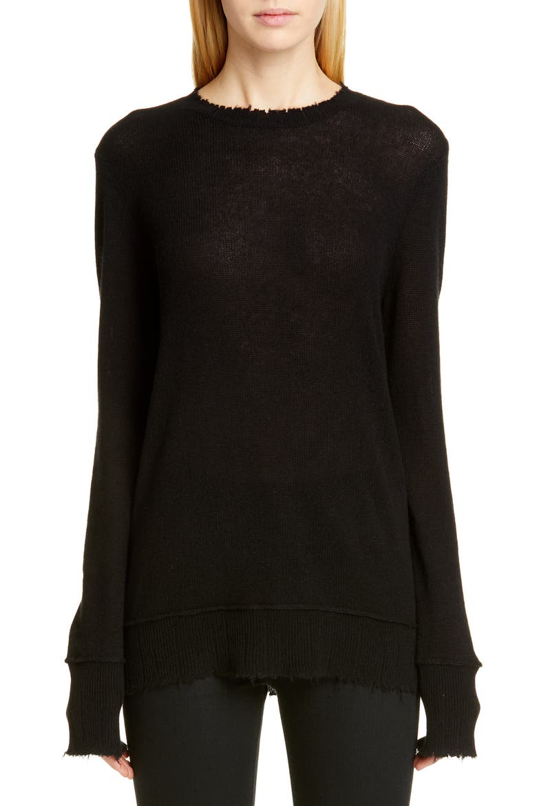 Cashmere Sweater, Main, color, BLACK