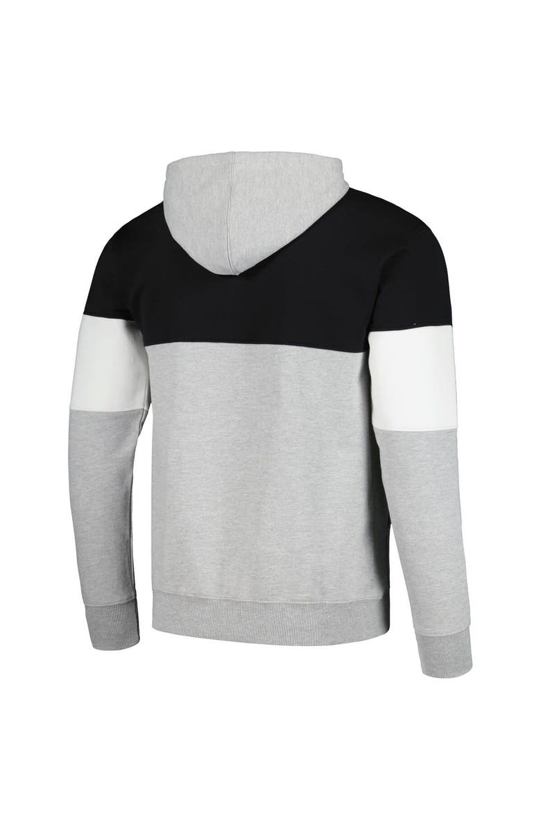 FANATICS Men's Fanatics Branded Black Brooklyn Nets Contrast Pieced Pullover Hoodie, Alternate, color, Black