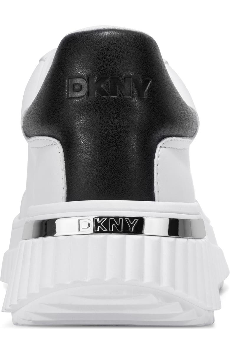 DKNY Lobeco Platform Sneaker, Alternate, color, White/ Black