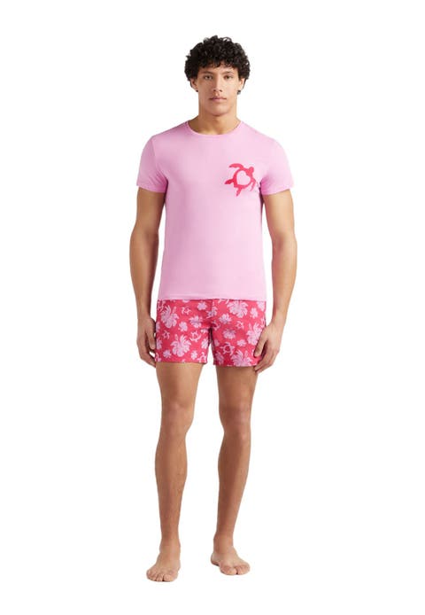 Unisex Turtle Heart Flocked T-Shirt
