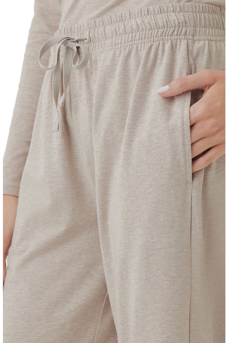 Cool Stretch Lounge Pant Made With Organic Cotton, Alternate, color, Oat Heather