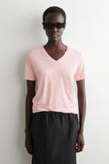 COS V-neck Linen T-shirt