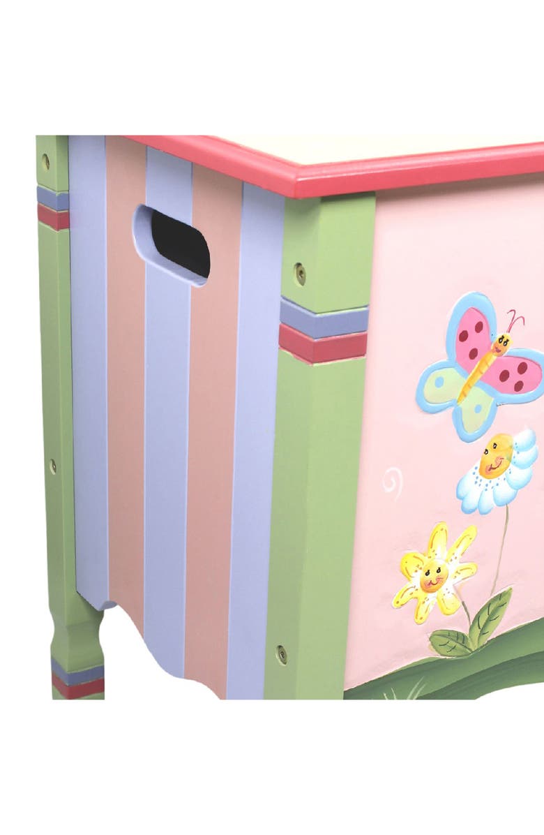 Teamson Kids Fantasy Fields Magic Garden Wood Toy Storage Chest, Alternate, color,