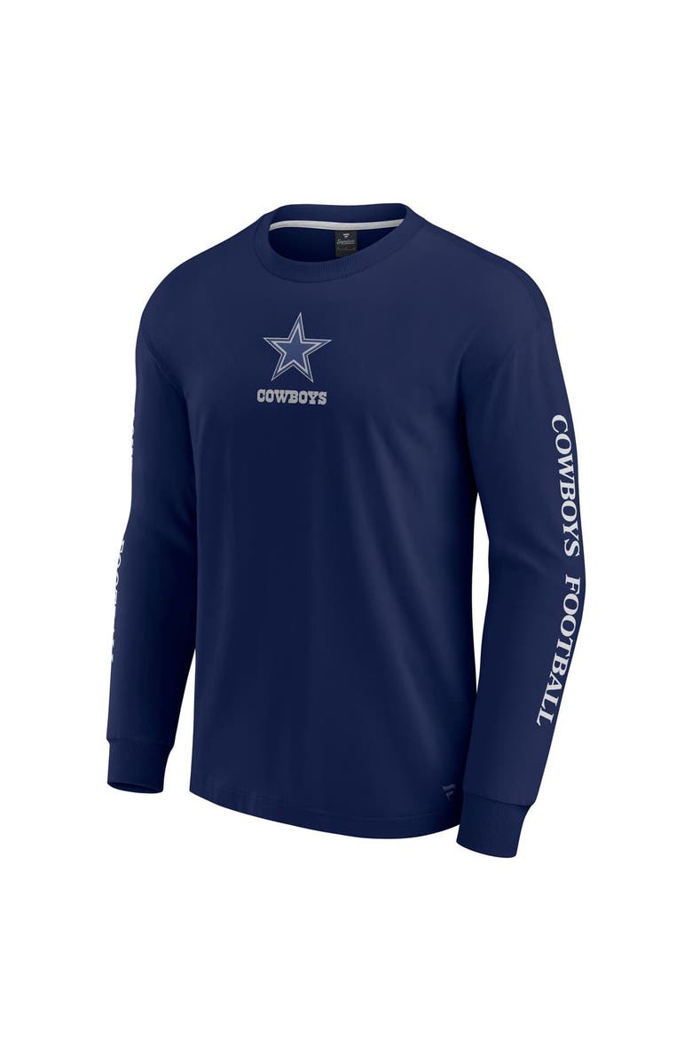 FANATICS Unisex Fanatics  Navy Dallas Cowboys Elements Strive Long Sleeve T-Shirt, Alternate, color, Navy