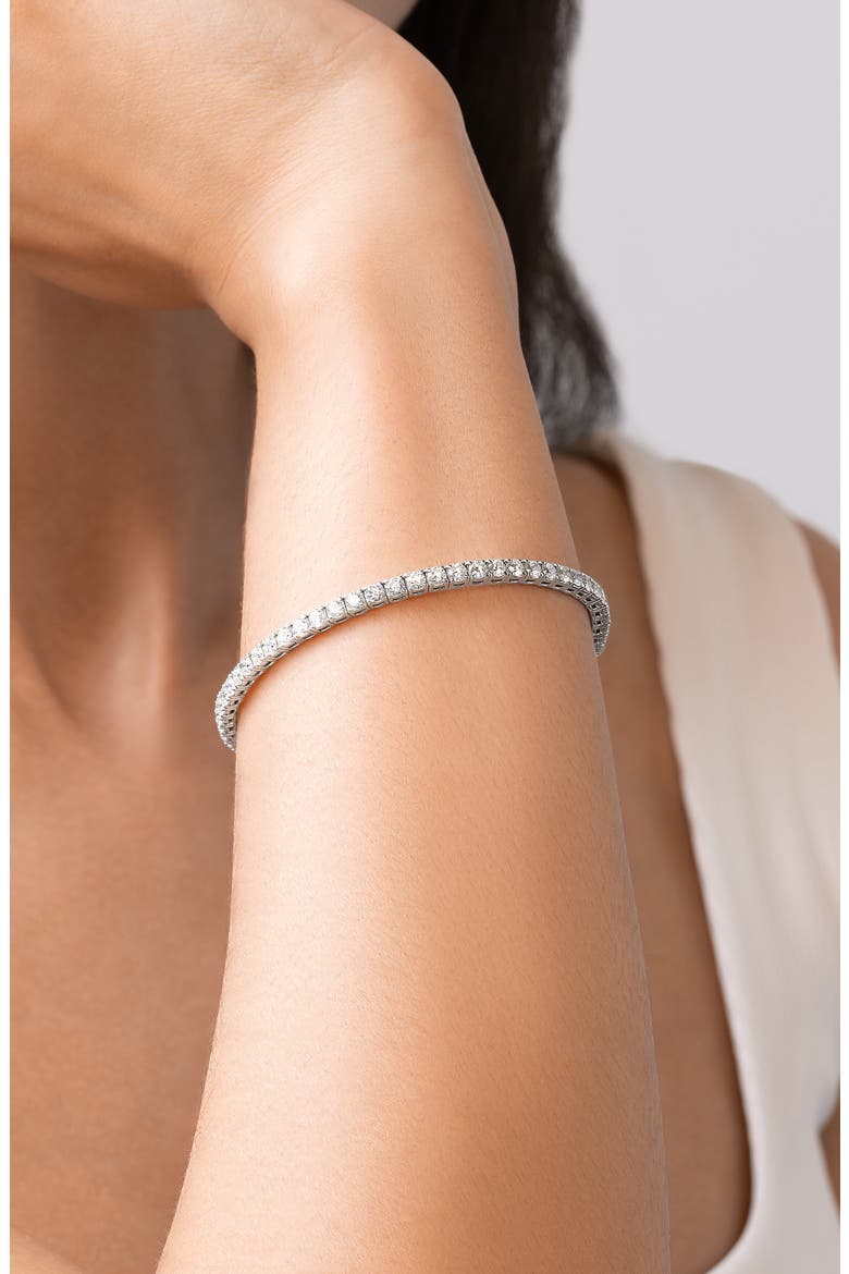 Gatsby Diamond Stretch Bracelet, Alternate, color, 18K WHITE GOLD