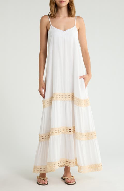Tiered Maxi Cover-Up Dress