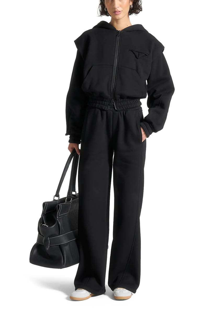 Manière De Voir Iris Relaxed Joggers, Main, color, Black