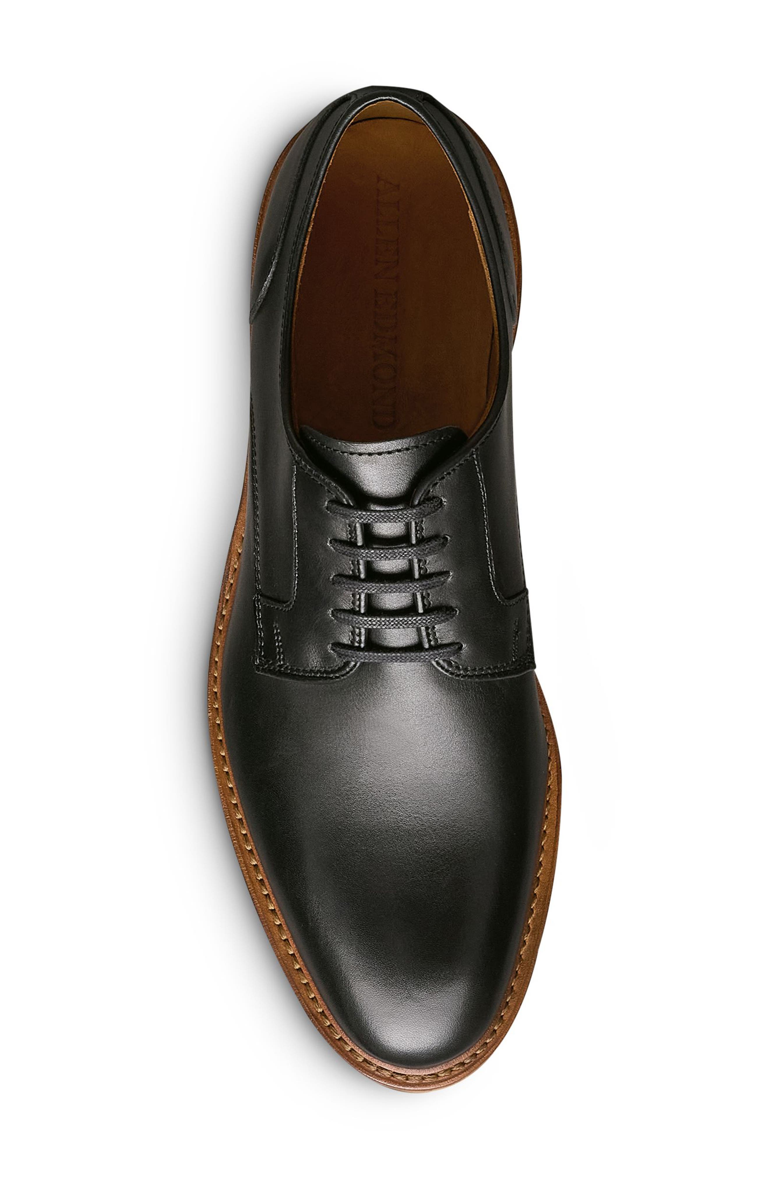 Allen Edmonds Walker Verse Derby, Alternate, color, Black