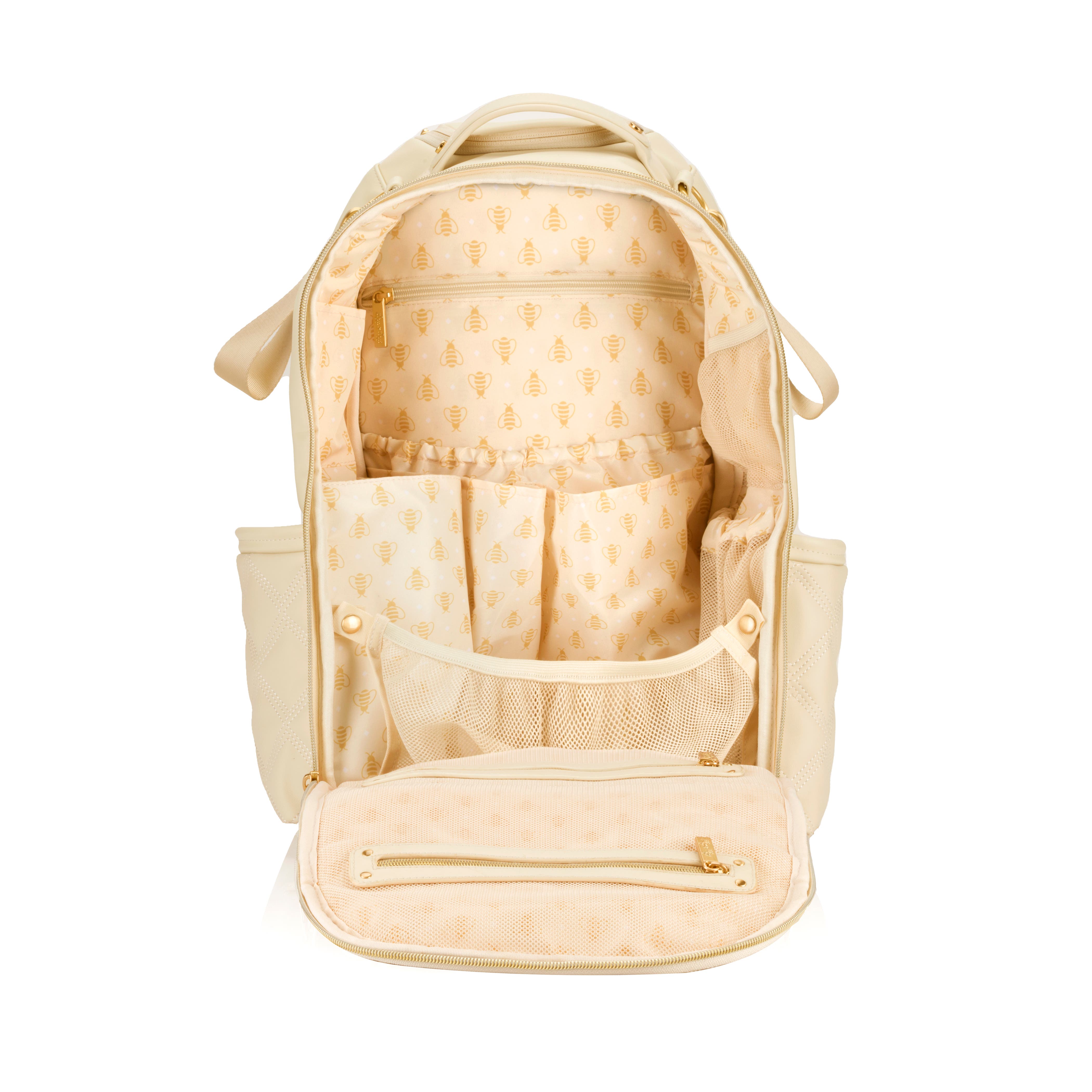 Itzy Ritzy Boss Plus Large Diaper Bag Backpack, Alternate, color, Milk 
Honey