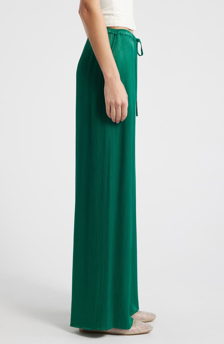 Nation LTD Kali Plissé Wide Leg Drawstring Pants, Alternate, color, 