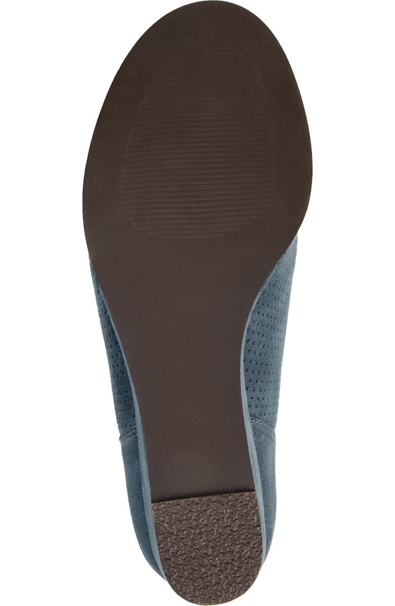 Journee Collection Mylee Perforated Wedge Bootie, Alternate, color, Blue