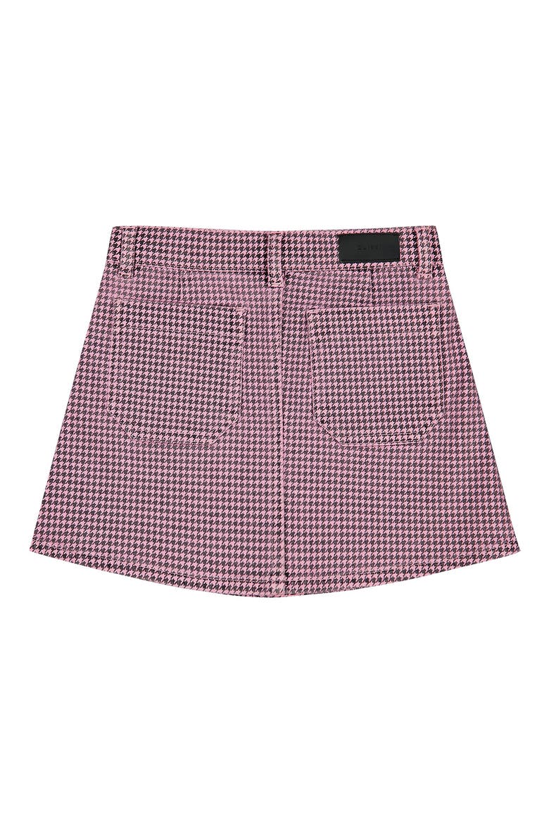 Kids' Jenny Houndstooth Miniskirt, Alternate, color, PINK HOUNDSTOOTH
