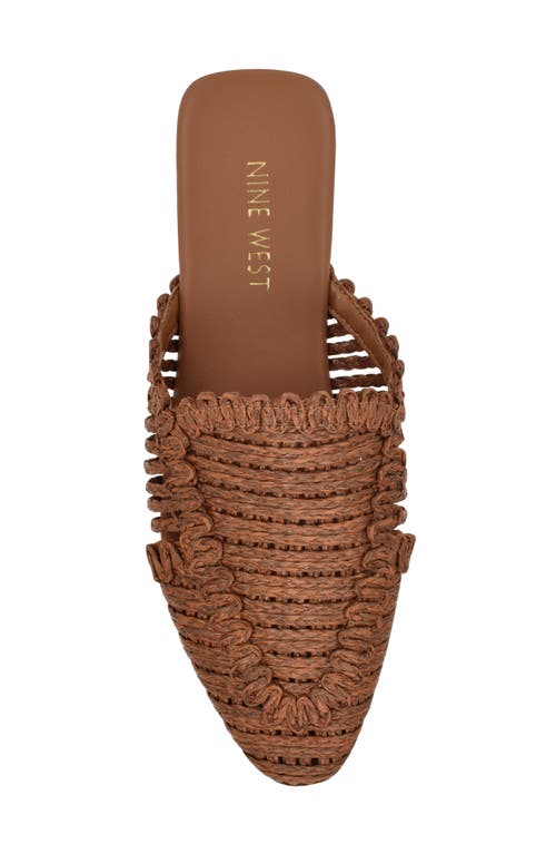 Nine West Campton Mule In Dark Brown