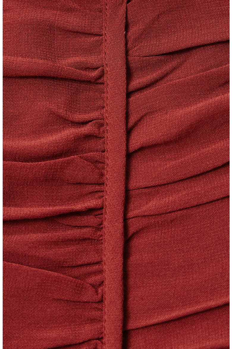 Shaela Tiered Ruffle High-Low Dress, Alternate, color, PAPRIKA RED