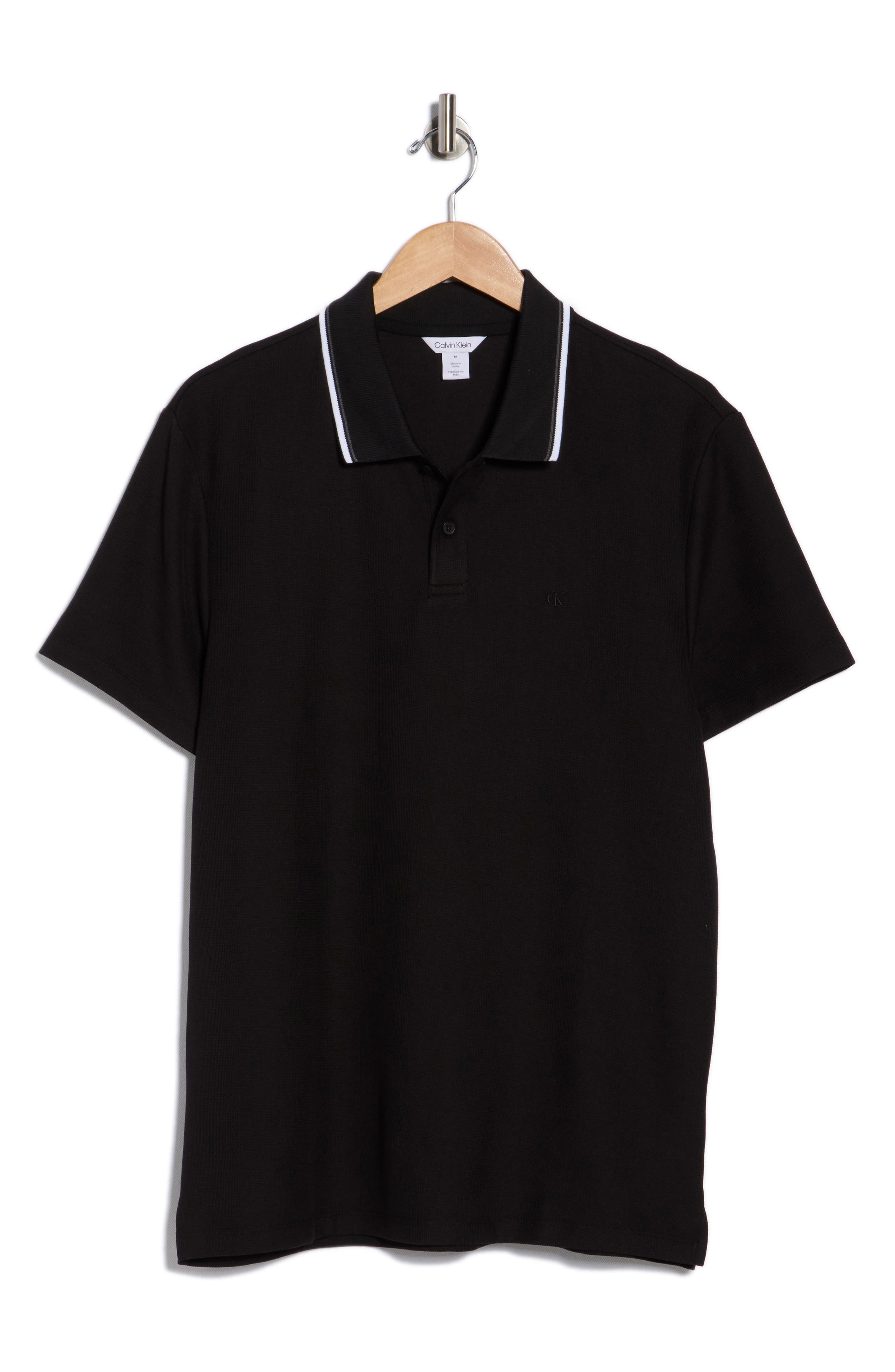 Calvin Klein Tipped Collar Cotton Blend Polo