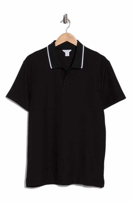Calvin Klein Tipped Collar Cotton Blend Polo