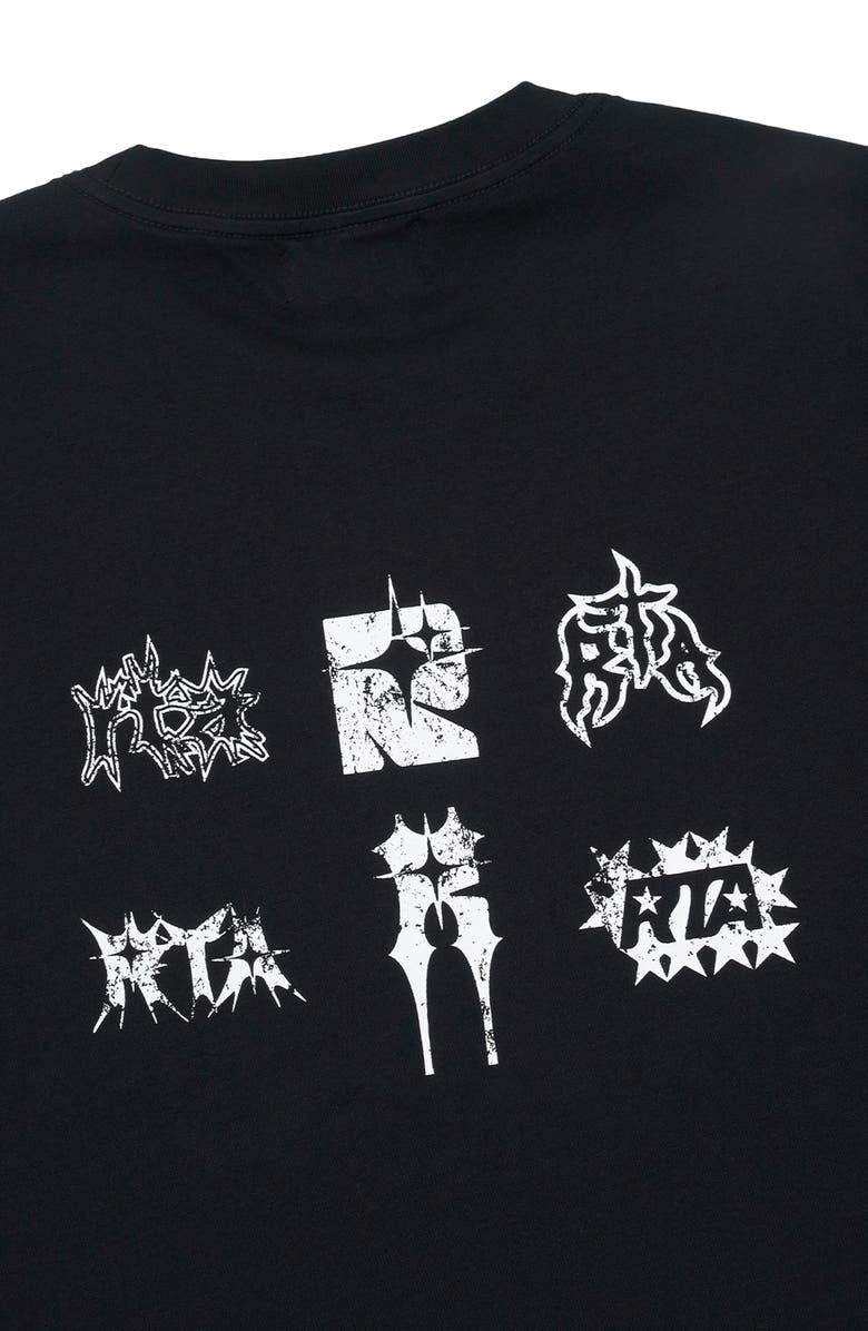 RtA Liam Logo Graphic T-Shirt, Alternate, color, Black Razor Type