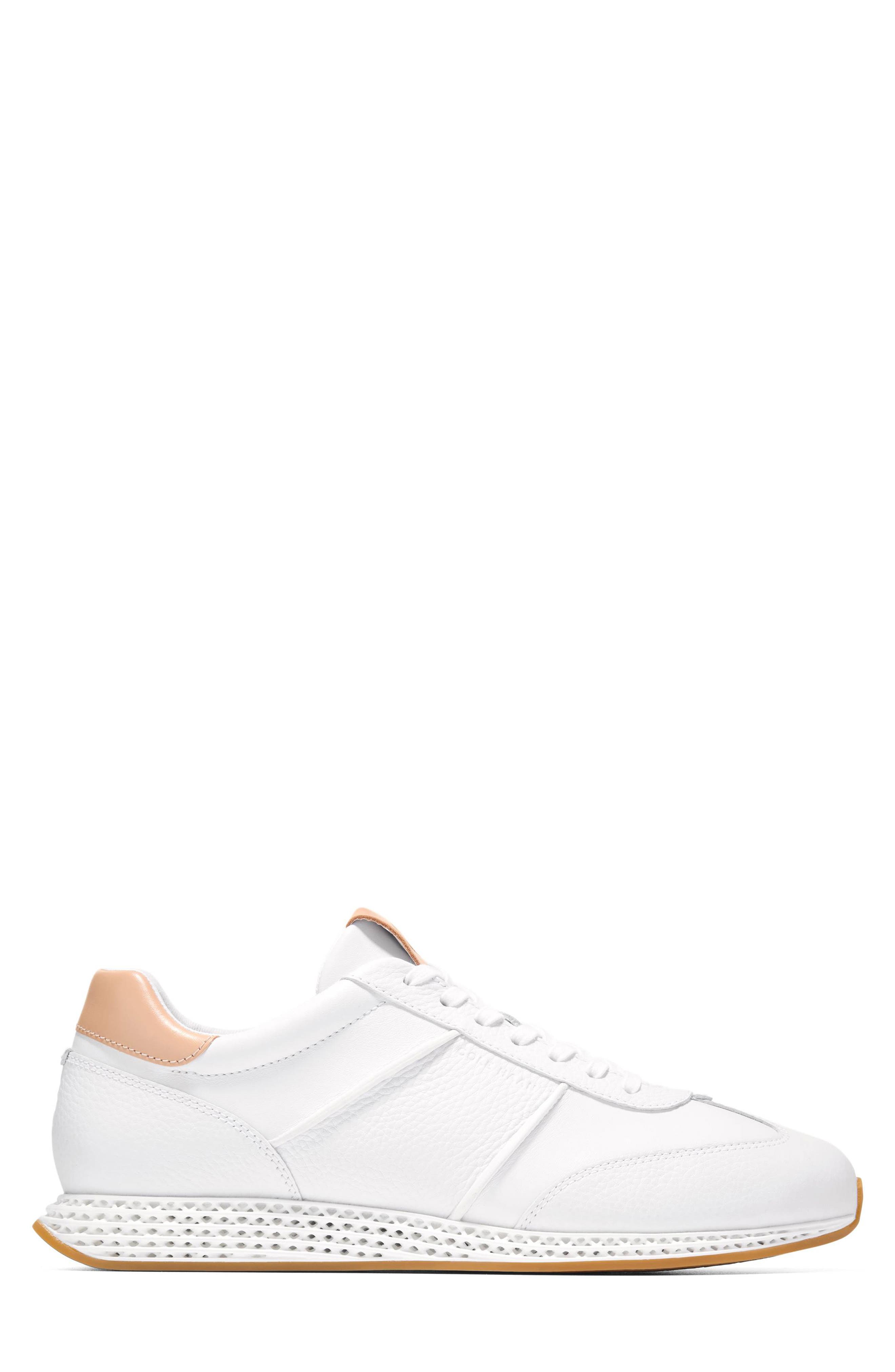 Cole Haan GrandPro LP SkyWeave Sneaker, Alternate, color, Optic White / Natural Vachetta