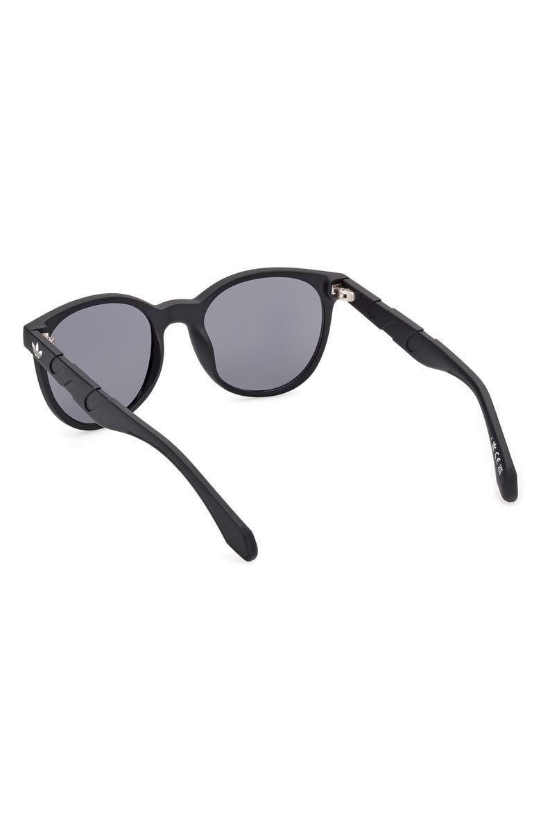 adidas Round Sunglasses, Alternate, color, Matte Black/ Smoke