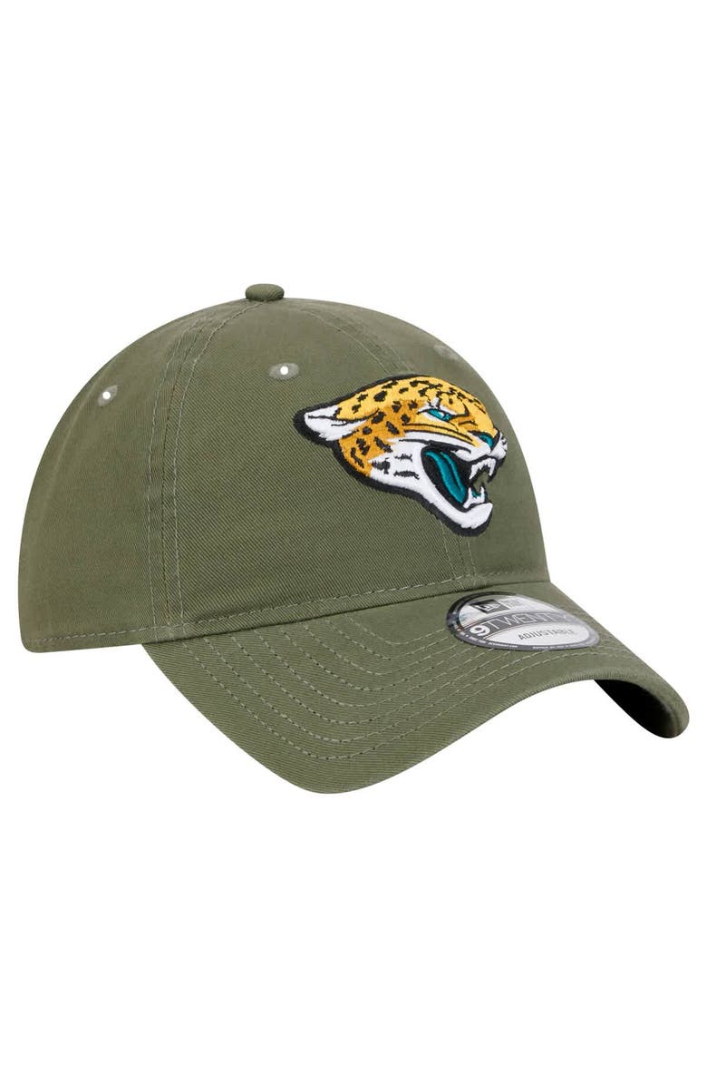 New Era Men's New Era Olive Jacksonville Jaguars Main 9TWENTY Adjustable Hat, Alternate, color, 