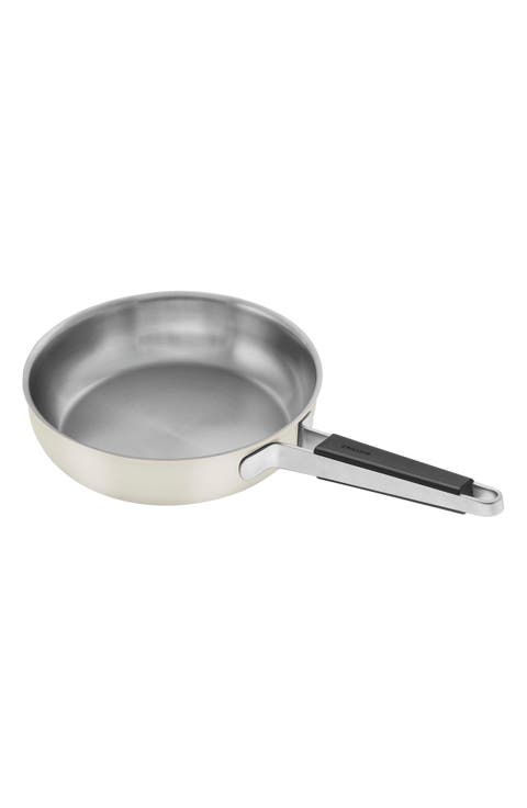 Pure 9.5-Inch Stainless Steel Ivory Sauté Pan