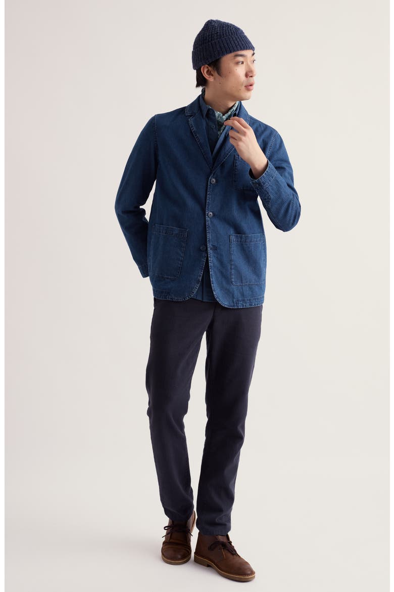 Tollgate Organic Cotton Denim Jacket, Alternate, color, DARK INDIGO WASH