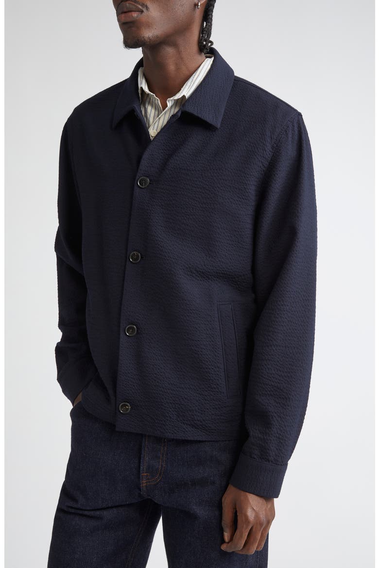Lightweight Stretch Wool Jacket, Alternate, color, NAVY