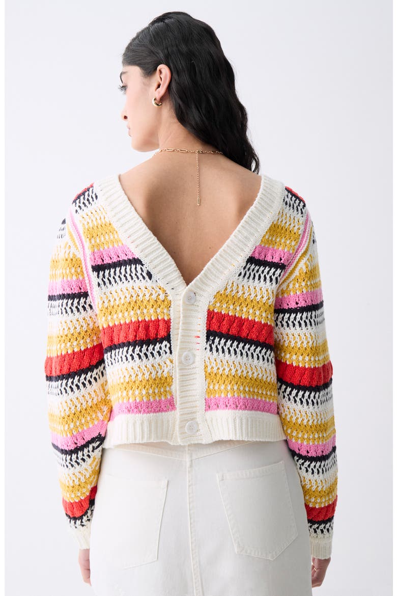 Ponte Stripe Reversible Cardigan, Alternate, color, MULTICOLOR