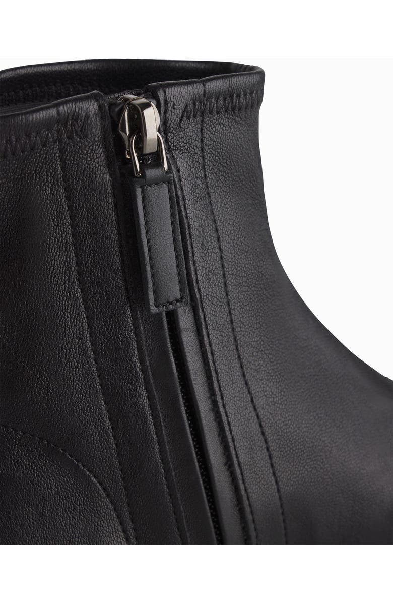 CO Round Toe Stretch Leather Bootie, Alternate, color,