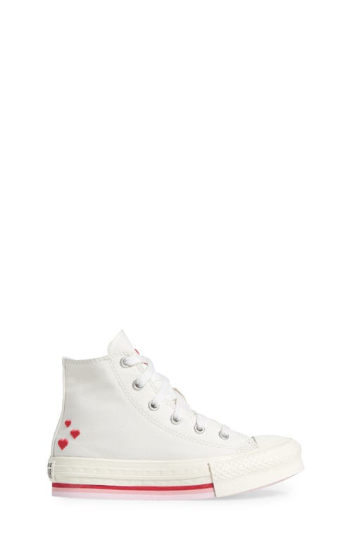 Converse Chuck Taylor® All Star® Eva Lift High Top Platform Sneaker In White/red/jellyfish Jitter