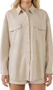 Endless Rose Free the Roses Faux Suede Shacket
